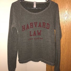 Harvard Law JUST KIDDING soft crew neck